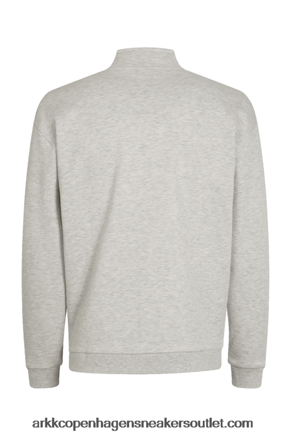 Z8HT4P293 ARKK Copenhagen φούτερ με φερμουάρ γκρι μελανζέ