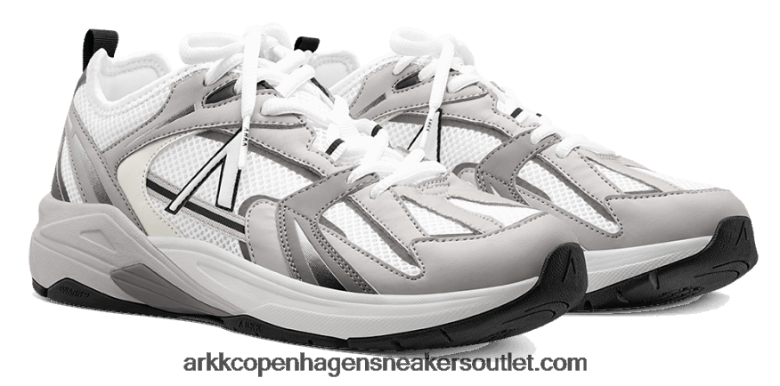 Z8HT4P191 ARKK Copenhagen oserra mesh s-sp λευκό άνεμο γκρι γυναίκες