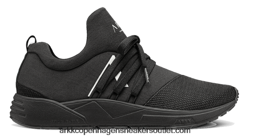 Z8HT4P103 ARKK Copenhagen raven mesh κατοικίδιο ζώο s-e15 όλα μαύρα άσπρα άνδρες