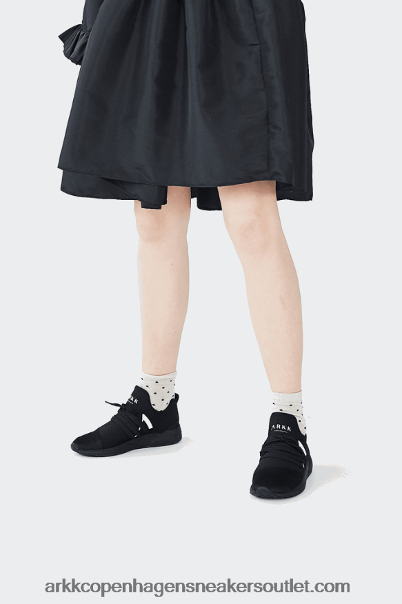 Z8HT4P103 ARKK Copenhagen raven mesh κατοικίδιο ζώο s-e15 όλα μαύρα άσπρα άνδρες