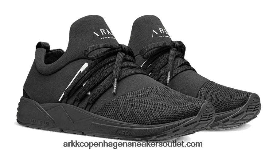 Z8HT4P103 ARKK Copenhagen raven mesh κατοικίδιο ζώο s-e15 όλα μαύρα άσπρα άνδρες