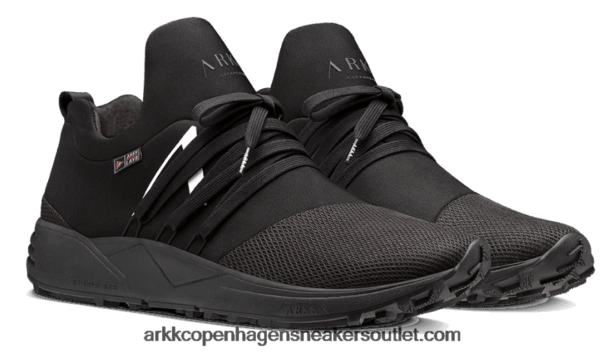 Z8HT4P49 ARKK Copenhagen raven mesh hl s-e15 vibram μαύρο άσπρο άνδρες