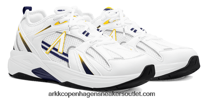 Z8HT4P59 ARKK Copenhagen oserra mesh s-sp λευκό κίτρινο άνδρες