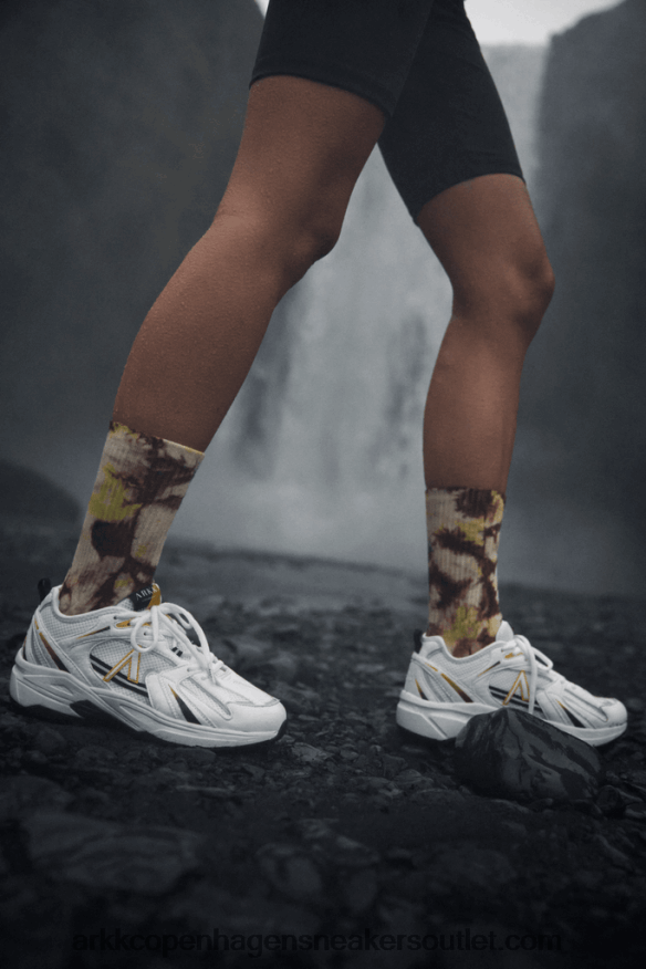 Z8HT4P59 ARKK Copenhagen oserra mesh s-sp λευκό κίτρινο άνδρες